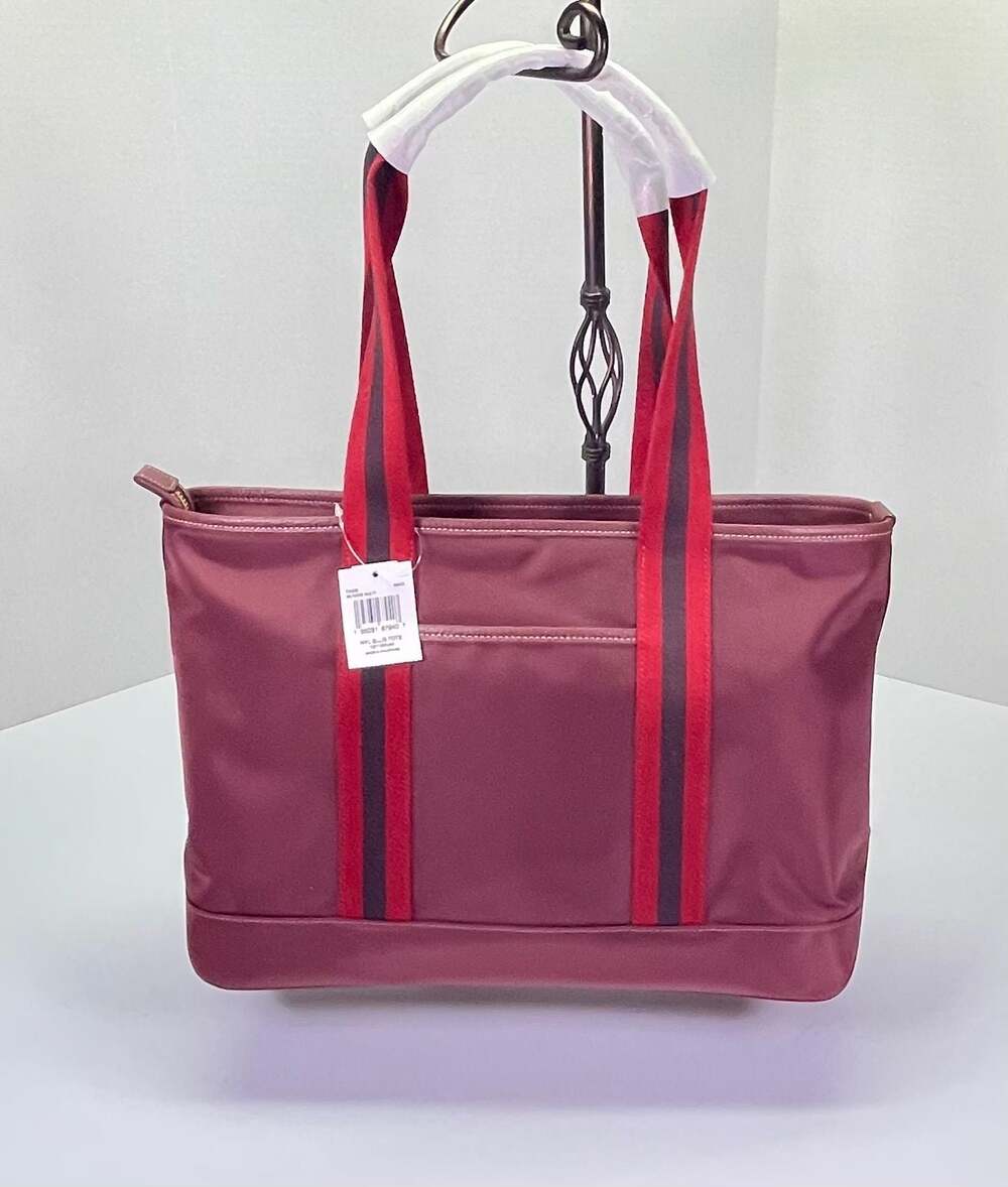 Coach Large ELLIS TOTE in Wine/Bergundy Multi NWT - Picture 3 of 12